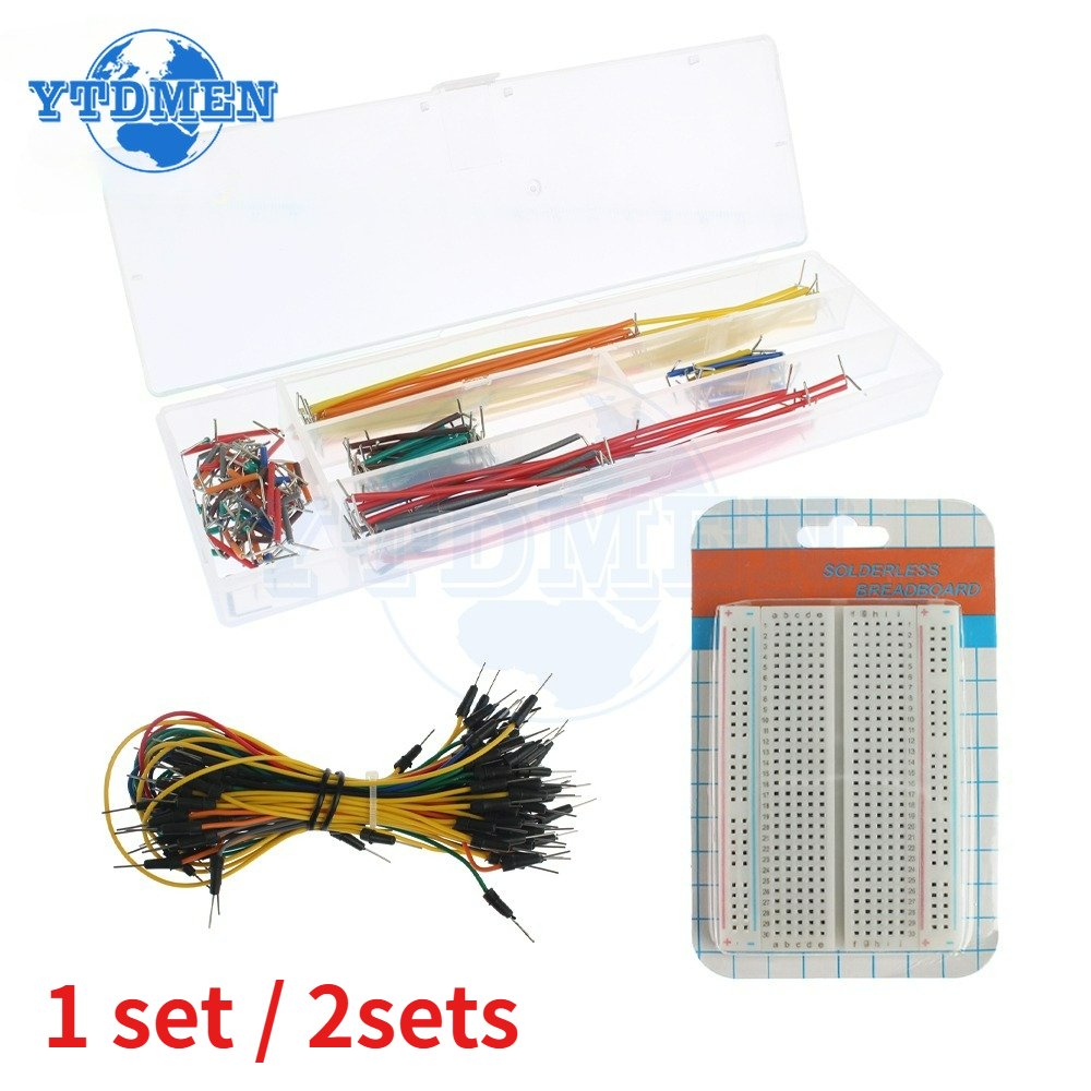 Science Project Physics - 1/2 Sets Breadboards Jumper Wire Kit