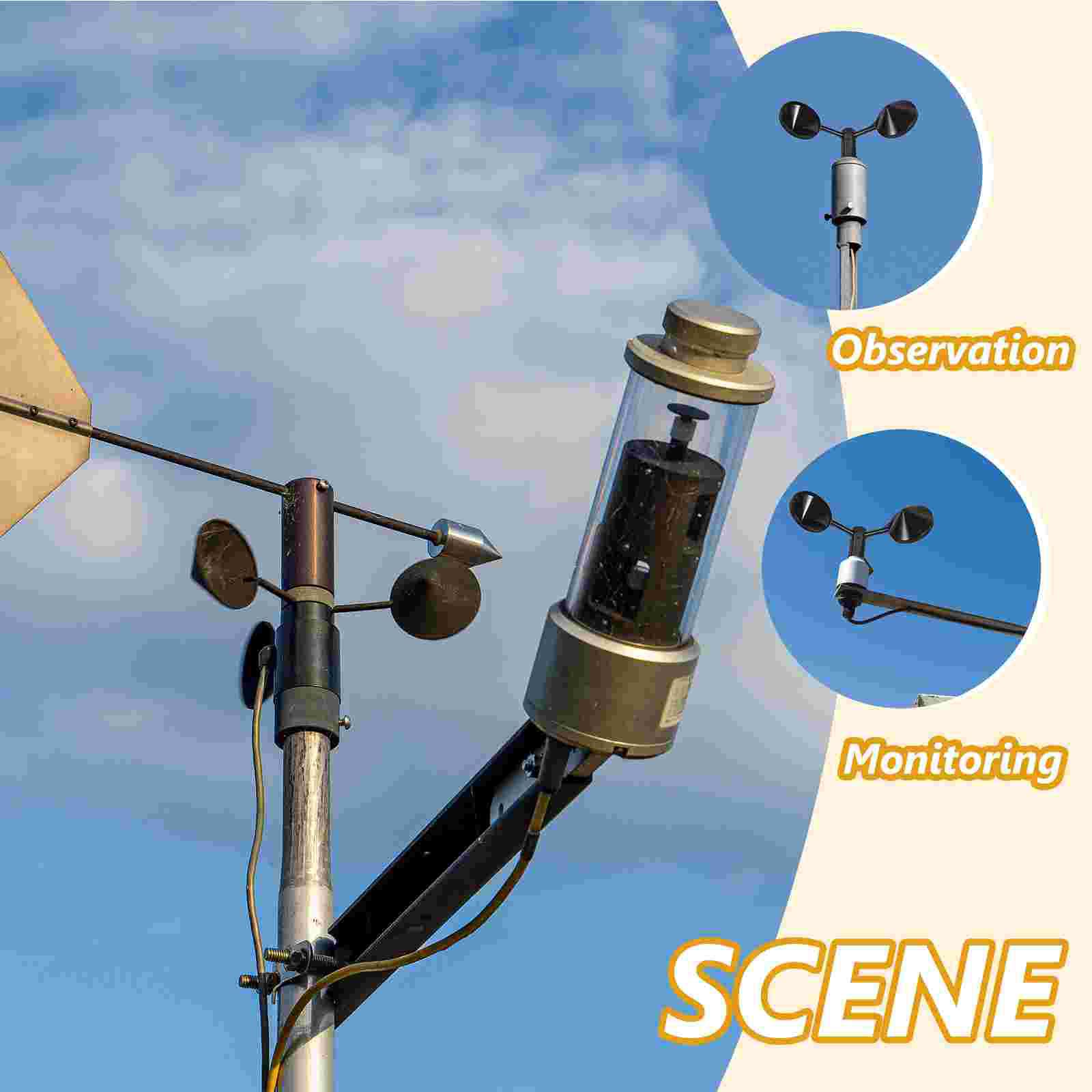 Anemometer Wind Cup Speed Meas - Anemometer Wind Speed reseña y precio