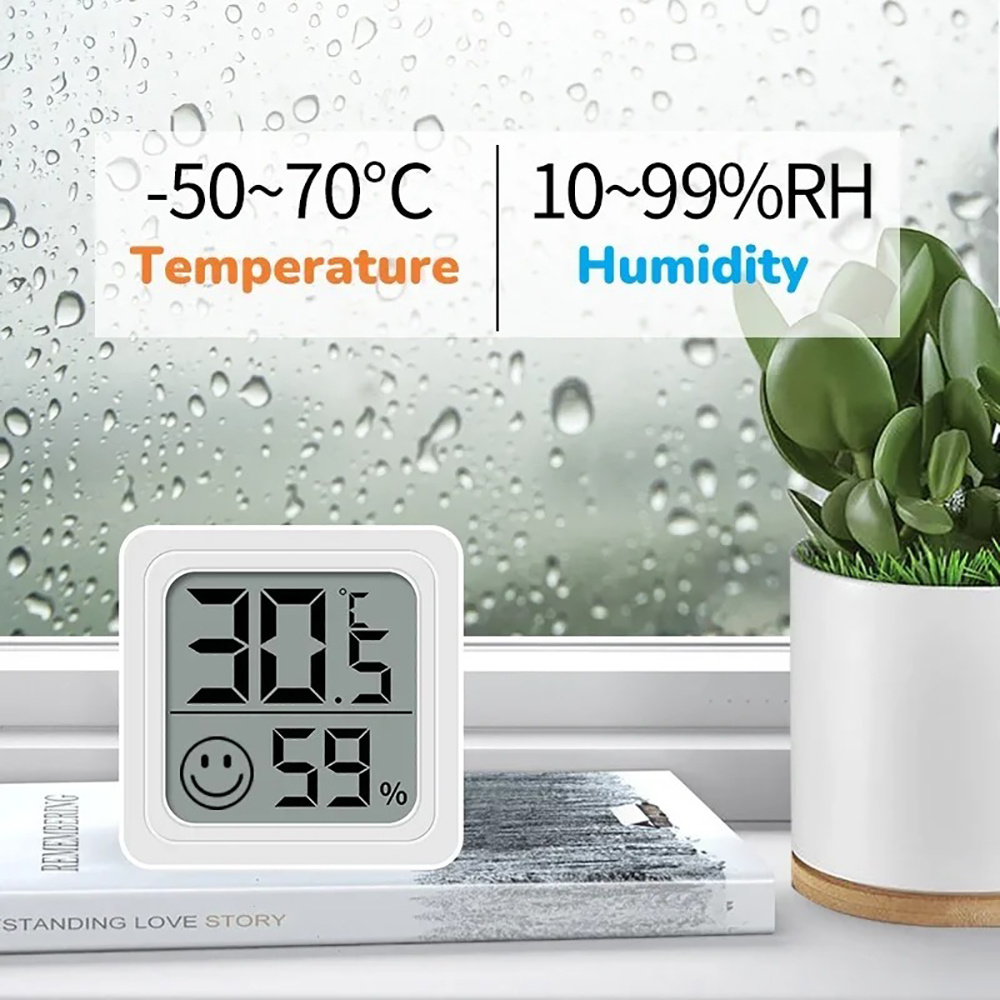 Portable LCD Digital Thermomet - Weather Station Indoor reseña y precio