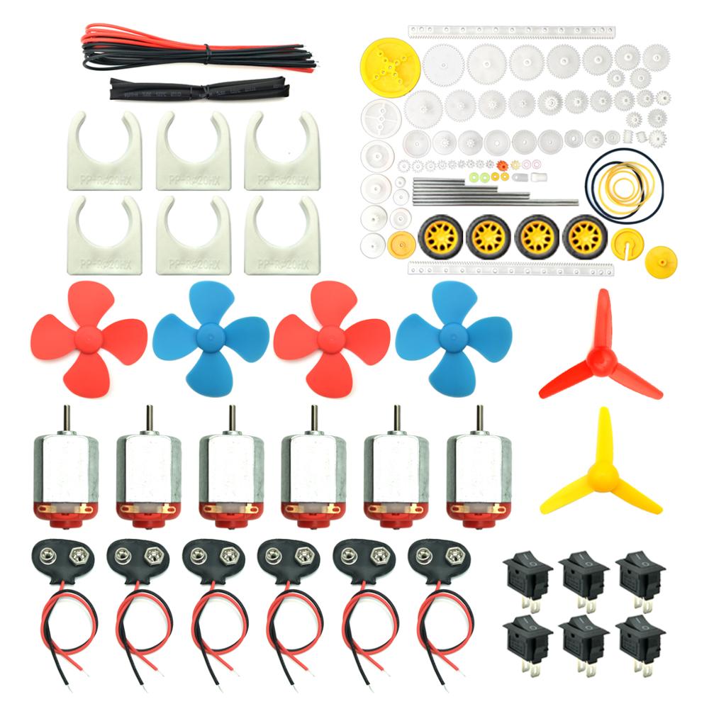 6 Set Motors Kit, Mini Electri - Science And Hobby reseña y precio