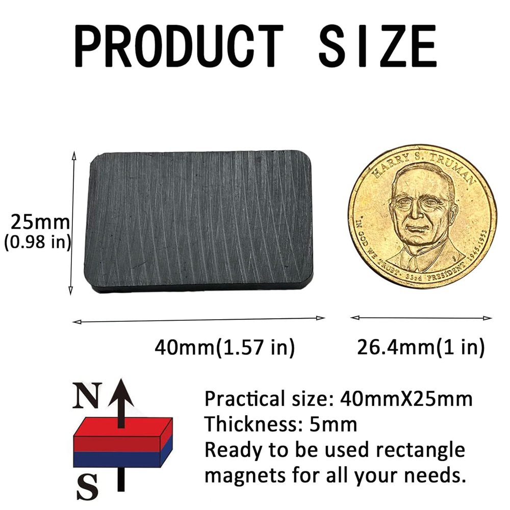 Ferrite Ceramic Blocks Magnets - Science And Hobby reseña y precio