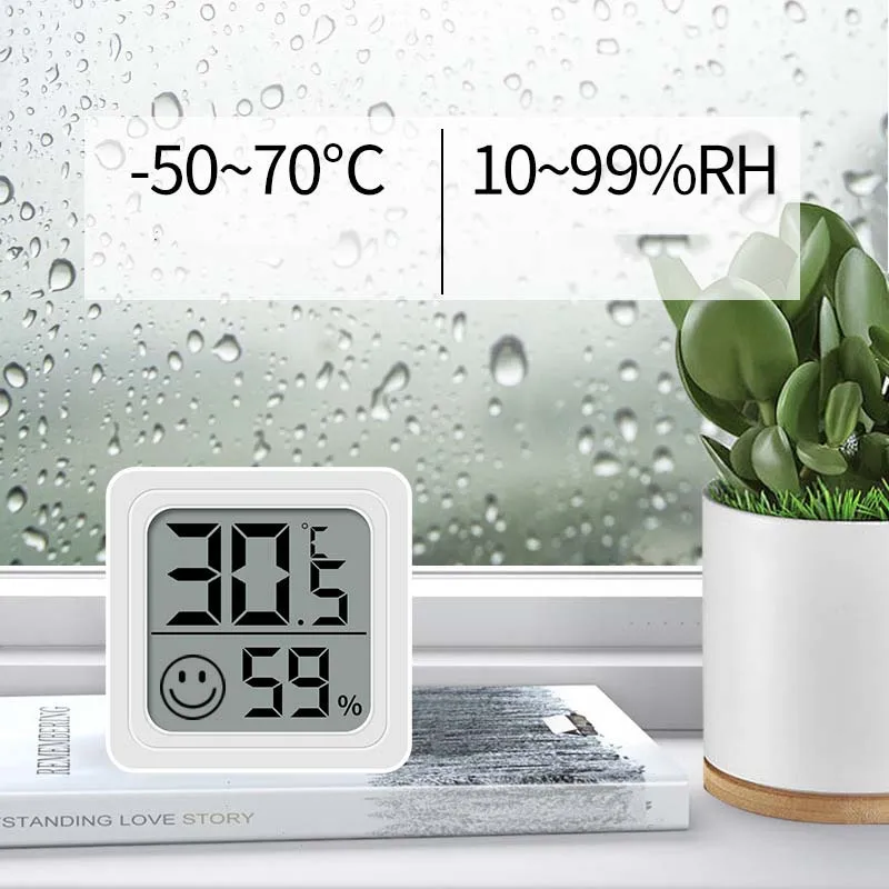 Mini LCD Digital Thermometer H - Weather Station Indoor reseña y precio