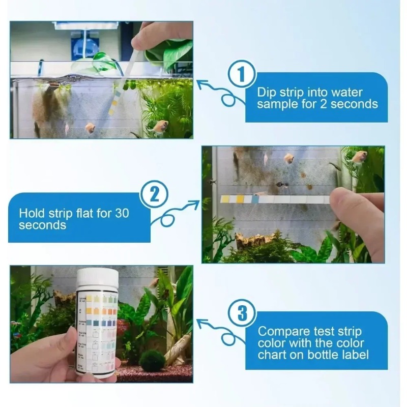 Aquarium Test Strip  Freshwate - Water Testing Kit reseña y precio