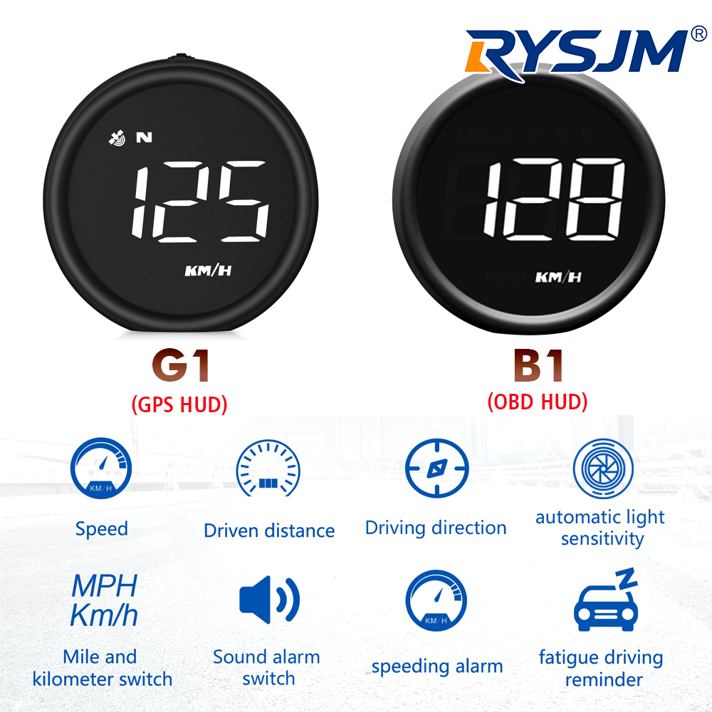 G1 GPS HUD & B1 OBD2 On-board  - Anemometer Wind Speed reseña y precio