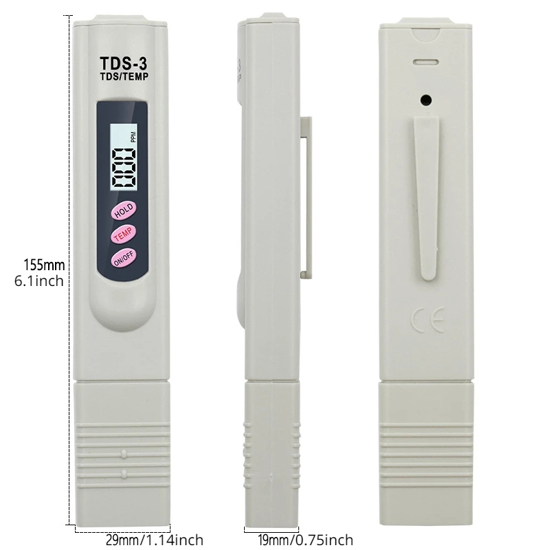 1/3 Pcs Portable LCD Digital T - Water Testing Kit reseña y precio