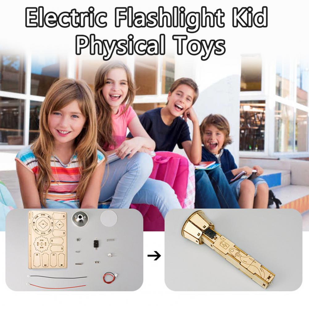 Wooden DIY Flashlight Puzzle K - Science Project Physics reseña y precio