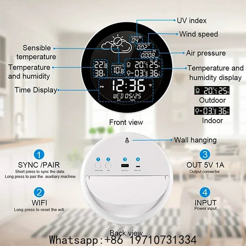 Wifi Smart Weather Stations Ap - Weather Station Indoor reseña y precio