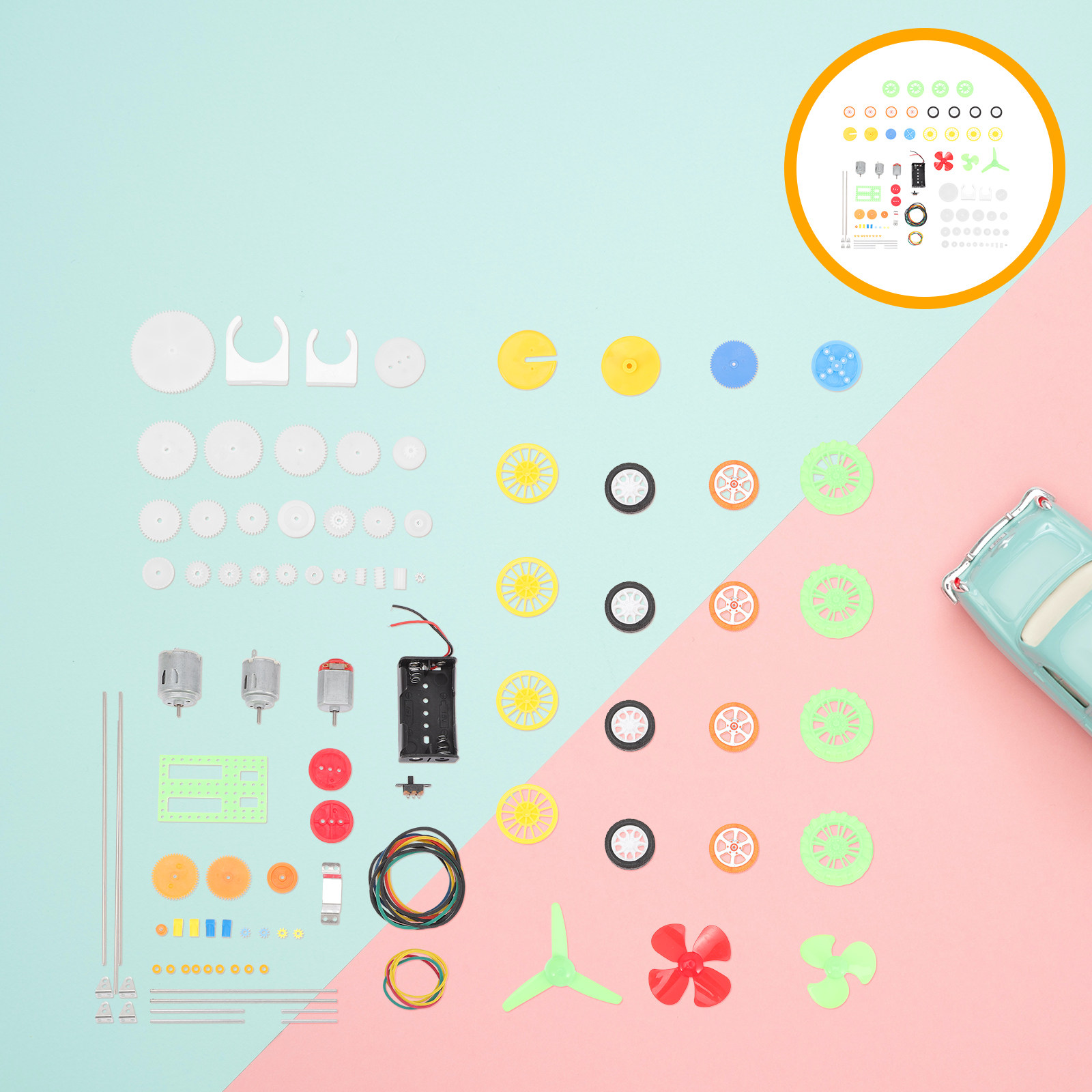 112Pcs Electric Motor Gears Ki - Science Project Kit reseña y precio