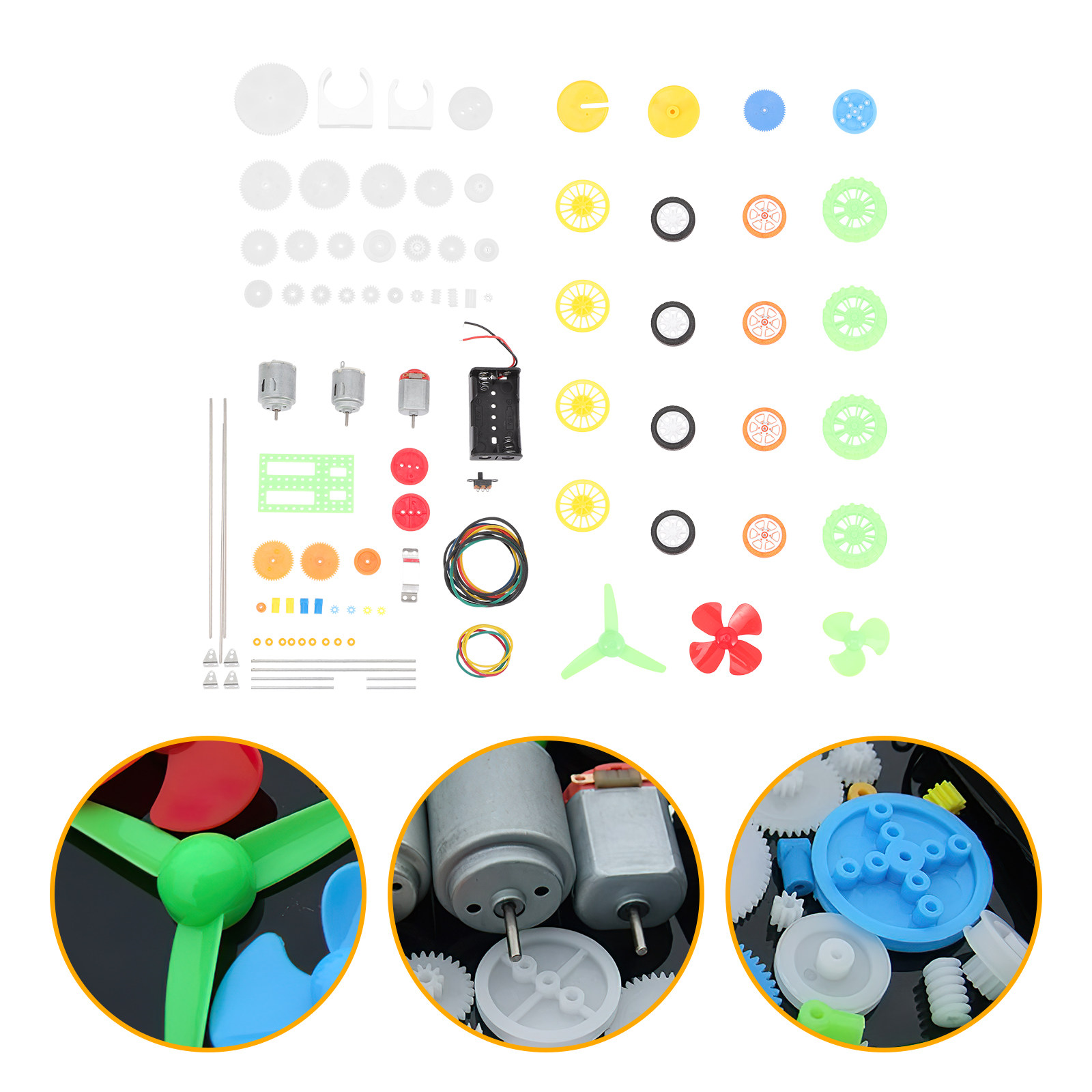 112Pcs Electric Motor Gears Ki - Science Project Kit reseña y precio
