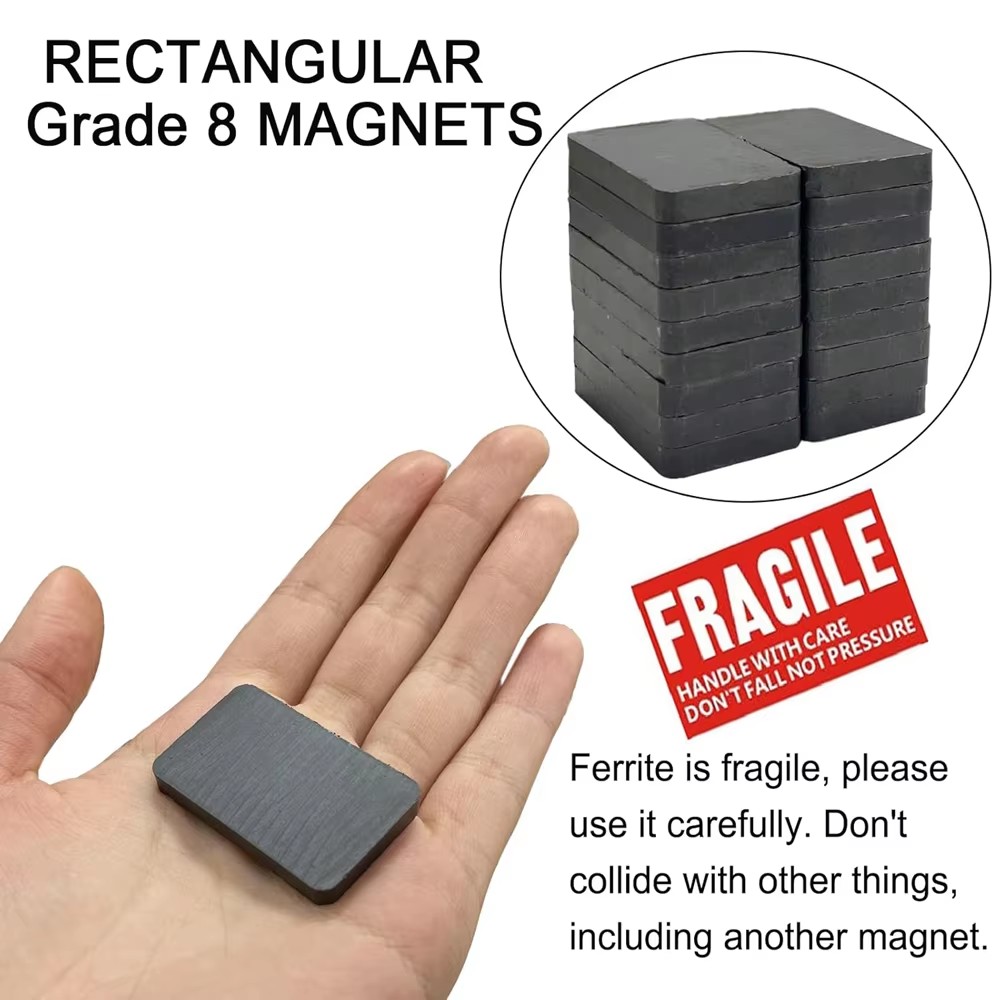 8/12pcs Ferrite Ceramic Blocks - Science And Hobby reseña y precio