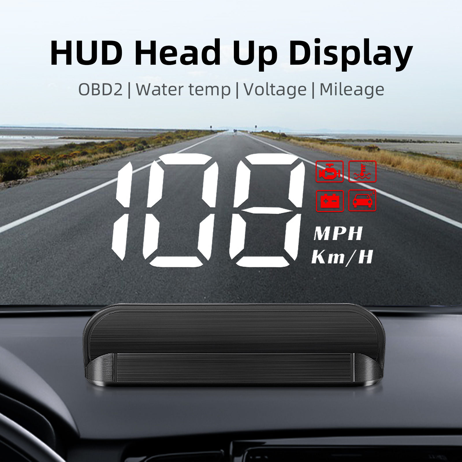 M3 HUD Obd2 Head-Up Display Di - Anemometer Wind Speed reseña y precio