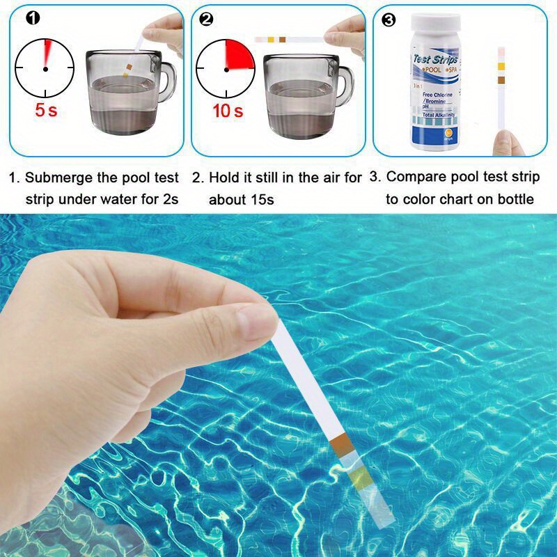 Chlorine PH Test Strips SPA Sw - Water Testing Kit reseña y precio