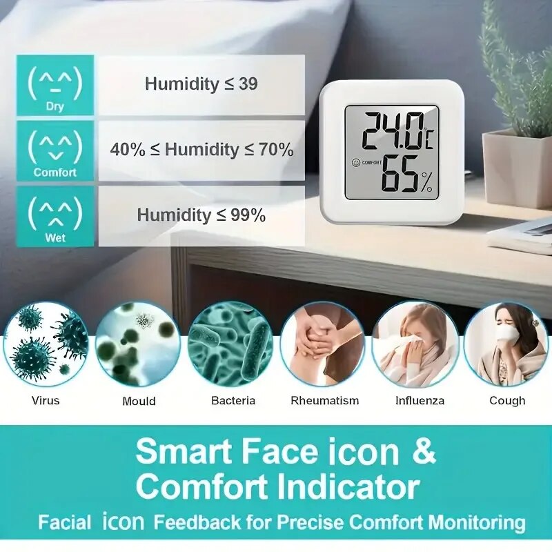 Digital Hygrometer Thermometer - Weather Station Indoor reseña y precio