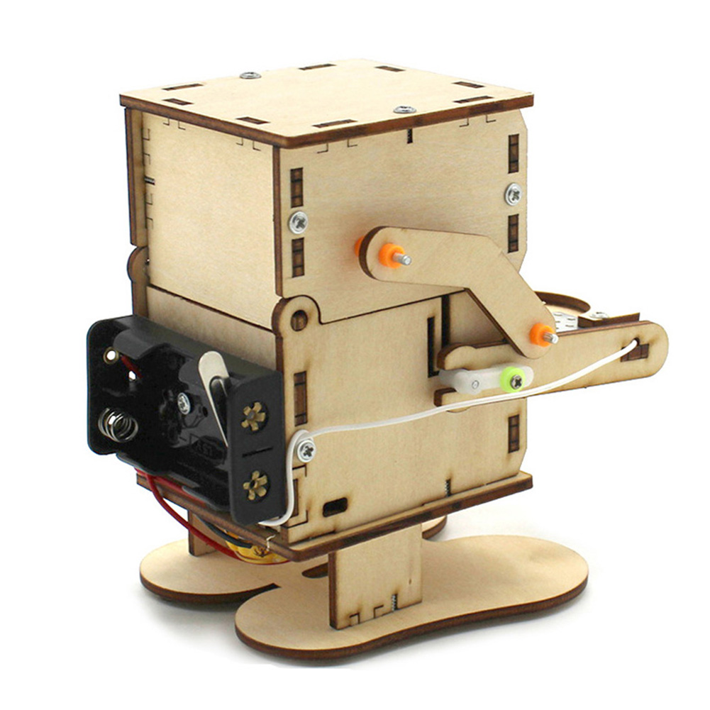 Wooden Assemble DIY Robot Eati - Science Project Kit reseña y precio