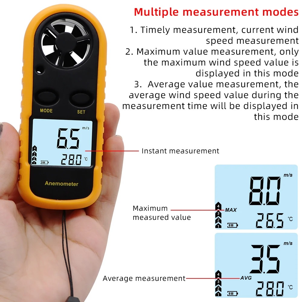 GM816 Digital Anemometer Wind  - Anemometer Wind Speed reseña y precio