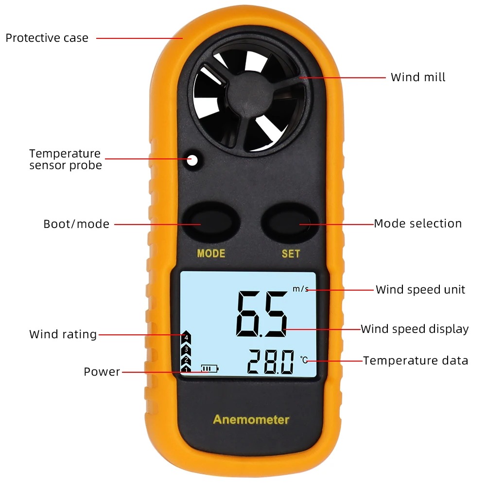 GM816 Digital Anemometer Wind  - Anemometer Wind Speed reseña y precio