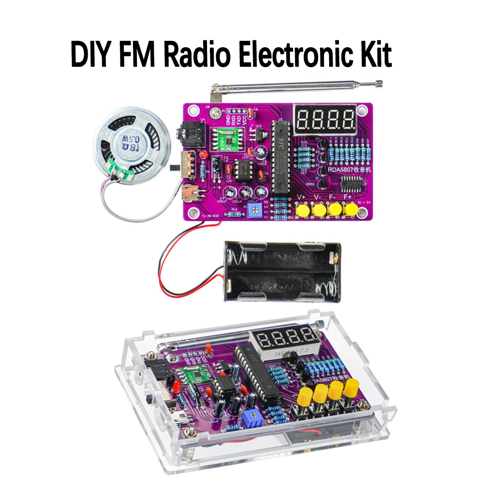 DIY FM Radio Electronic Kit 87 - Science Project Kit reseña y precio