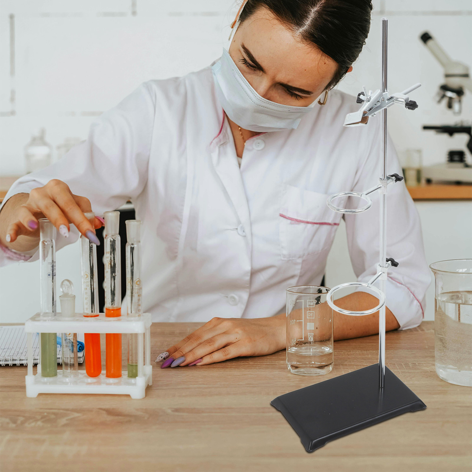 Lab Support Stand with Metal R - Science Experiment reseña y precio