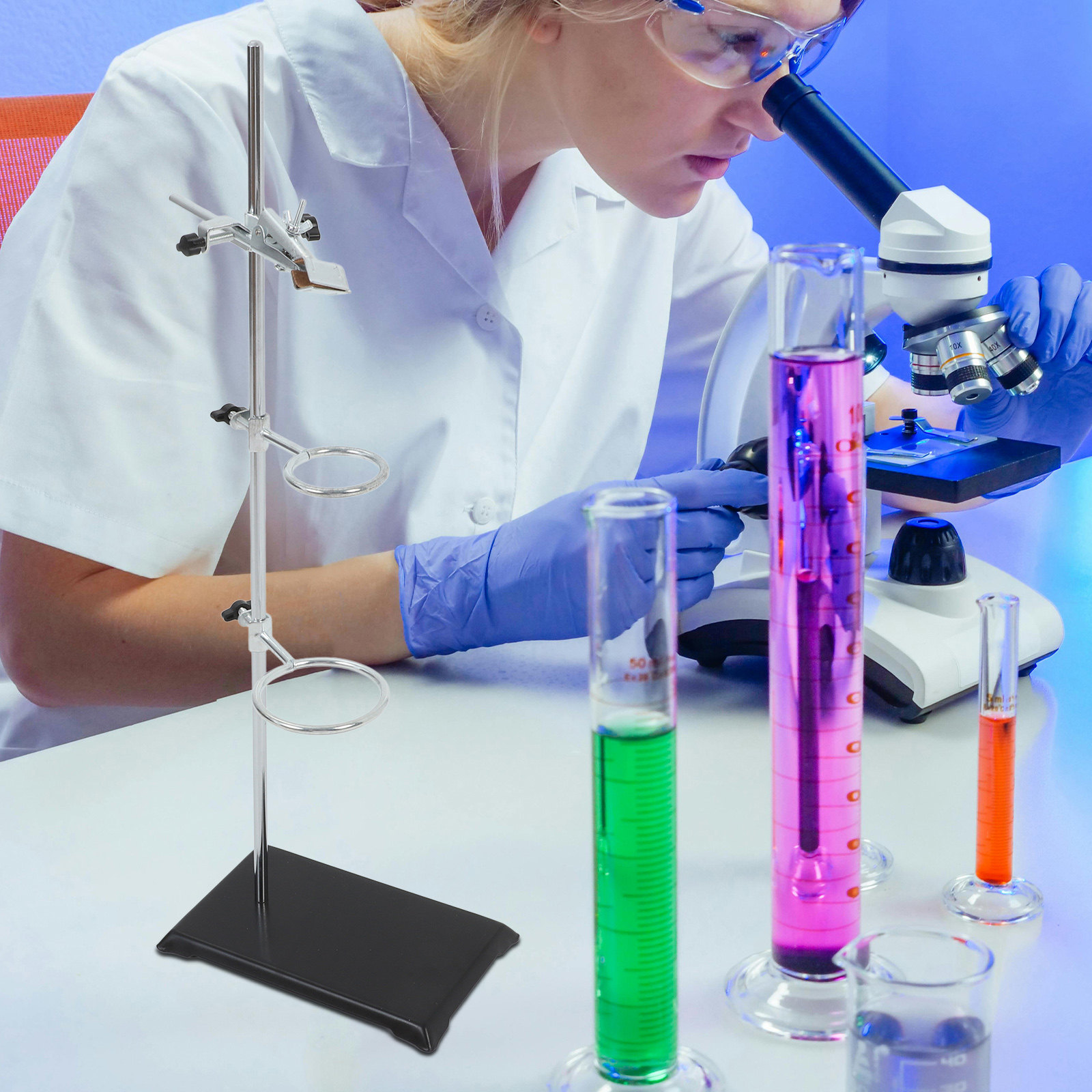 Lab Support Stand with Metal R - Science Experiment reseña y precio