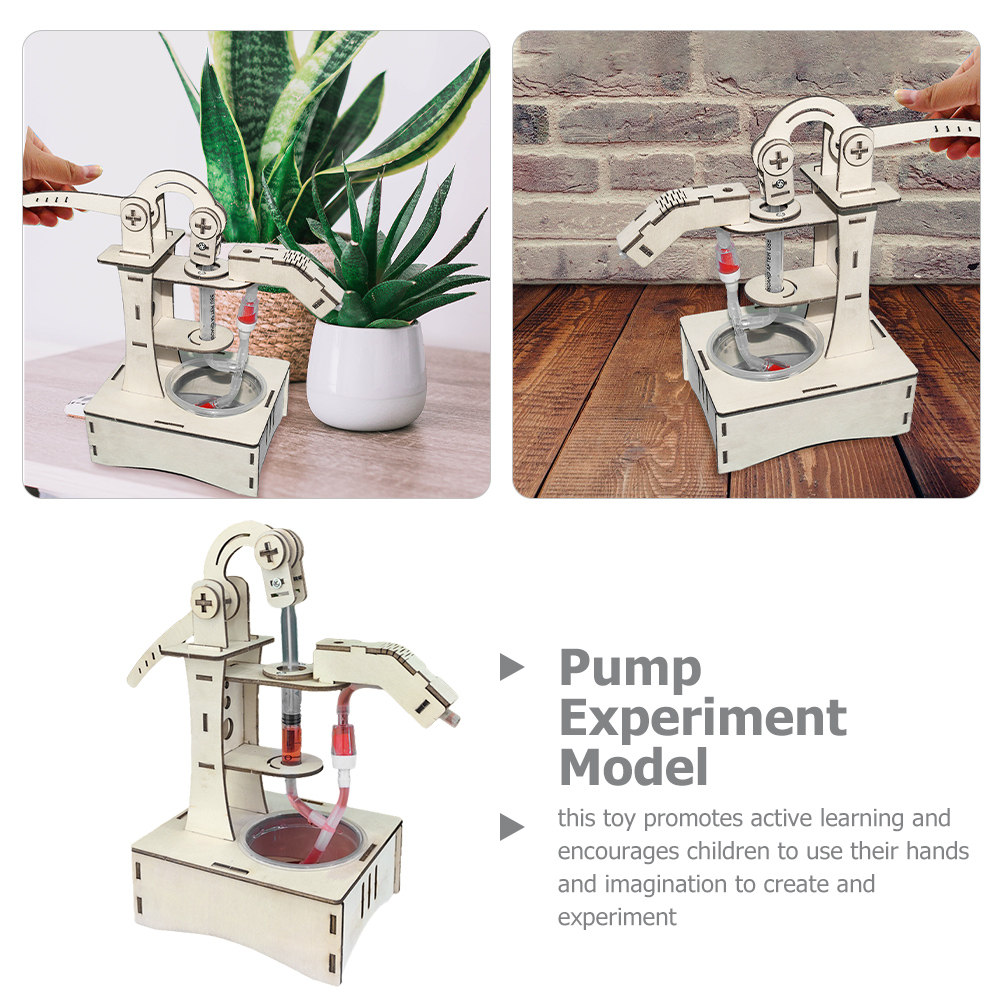 1Set Hand Pump Water Press DIY - Science Project Physics reseña y precio