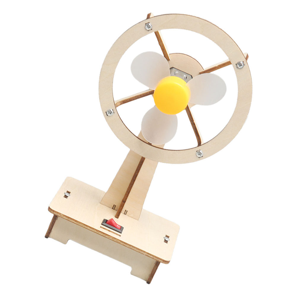 1Set Wooden Fan DIY Assembly M - Science Experiment reseña y precio