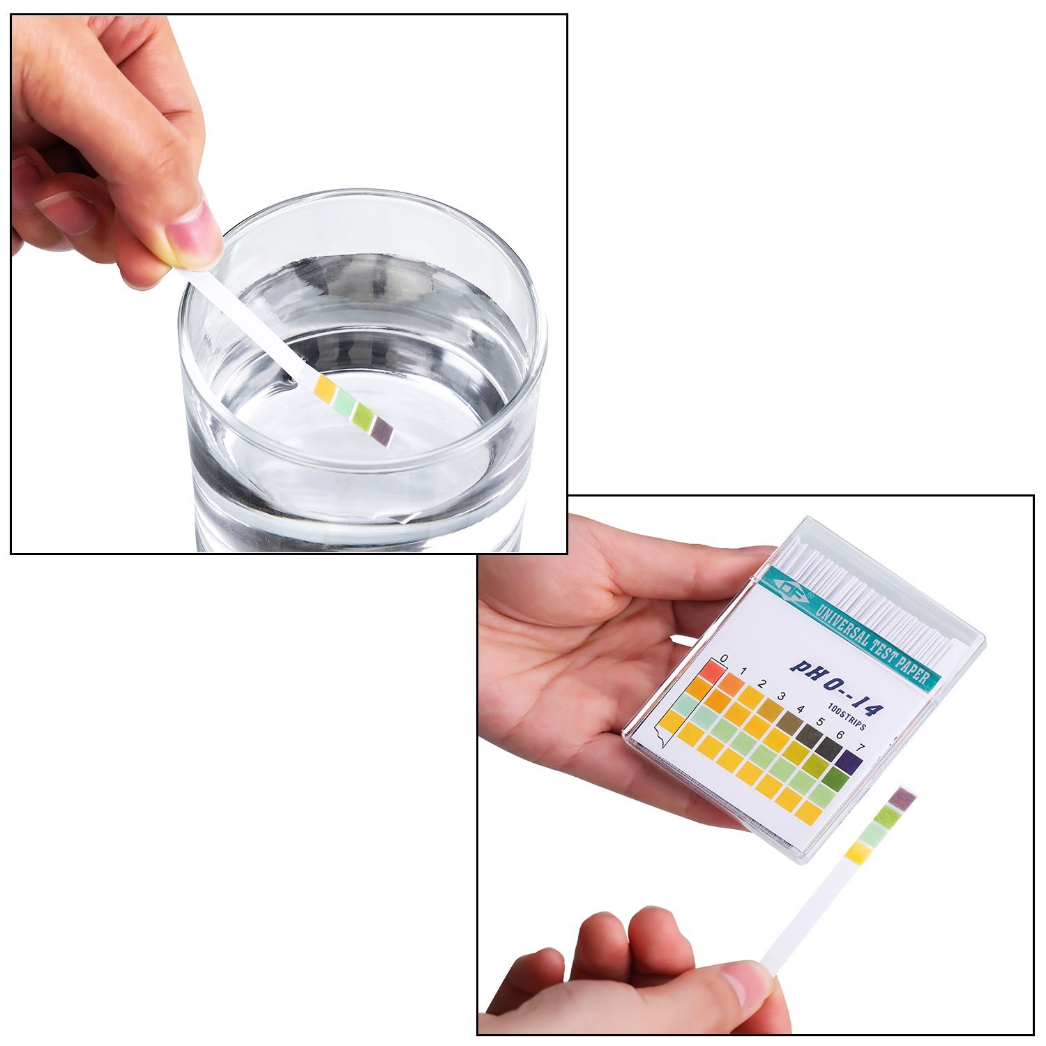 100 Strips 0-14 PH Alkaline Ac - Water Testing Kit reseña y precio