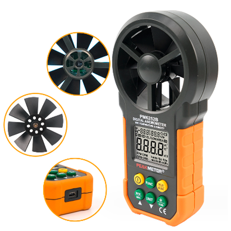 PEAKMETER PM6252A/PM6252B Digi - Anemometer Wind Speed reseña y precio