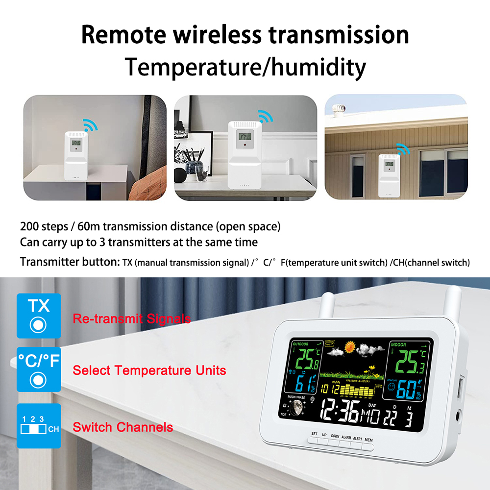Weather Station Wireless Indoo - Weather Station Indoor reseña y precio