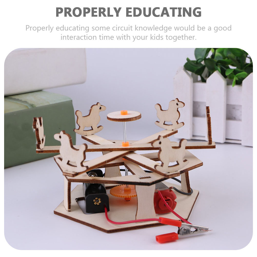 DIY Wooden Merry-Go-Round Asse - Science Project Kit reseña y precio