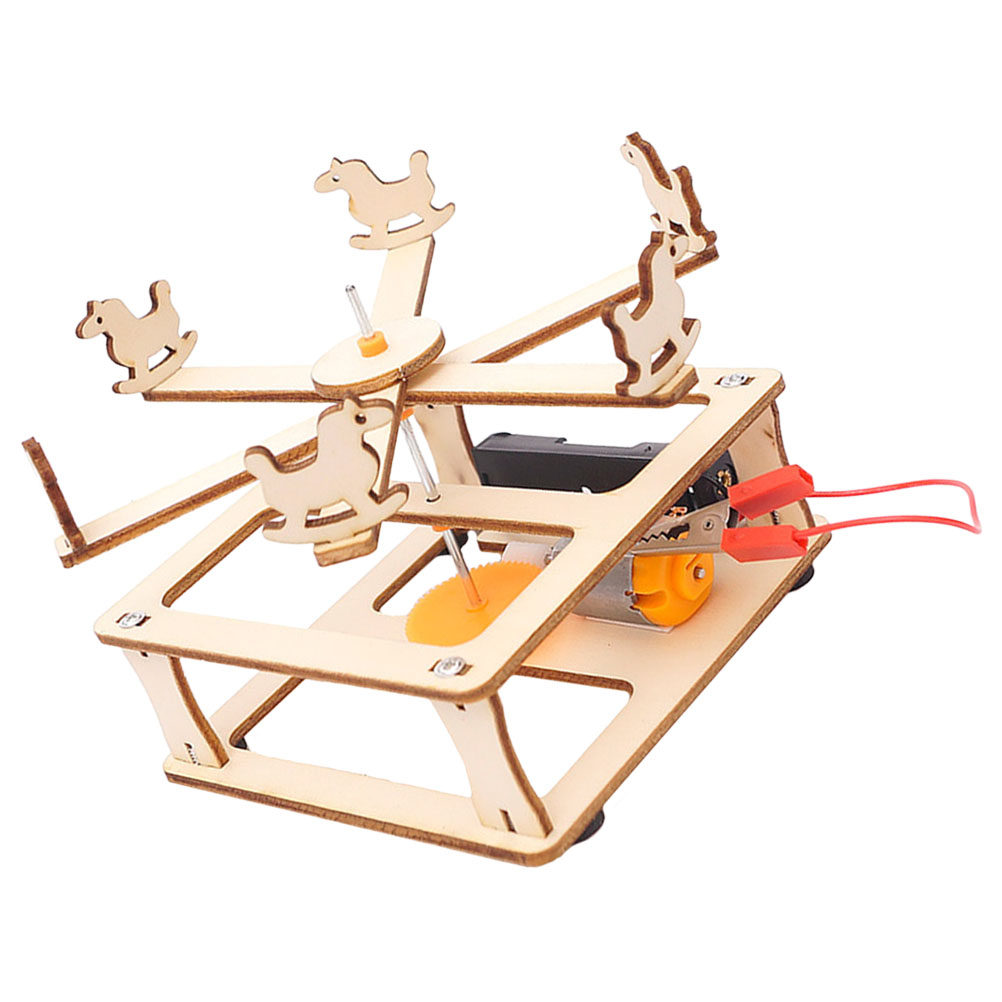DIY Wooden Merry-Go-Round Asse - Science Project Kit reseña y precio