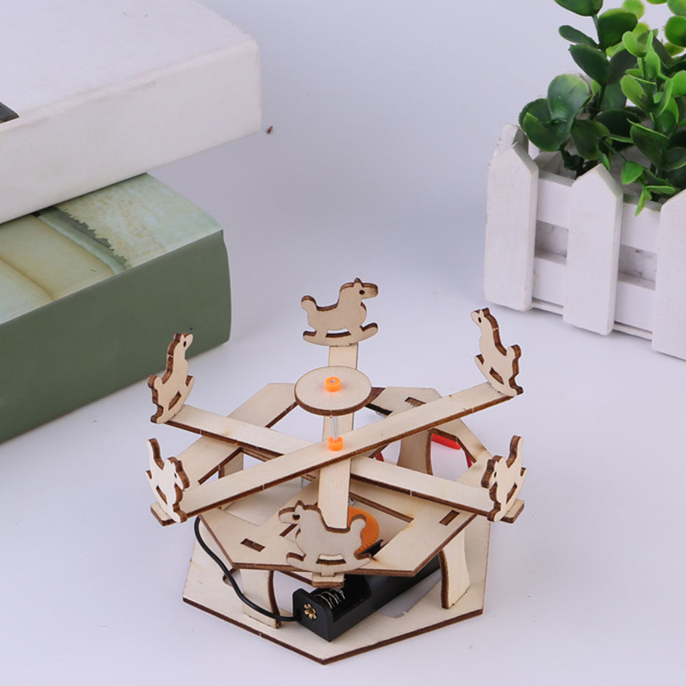 DIY Wooden Merry-Go-Round Asse - Science Project Kit reseña y precio