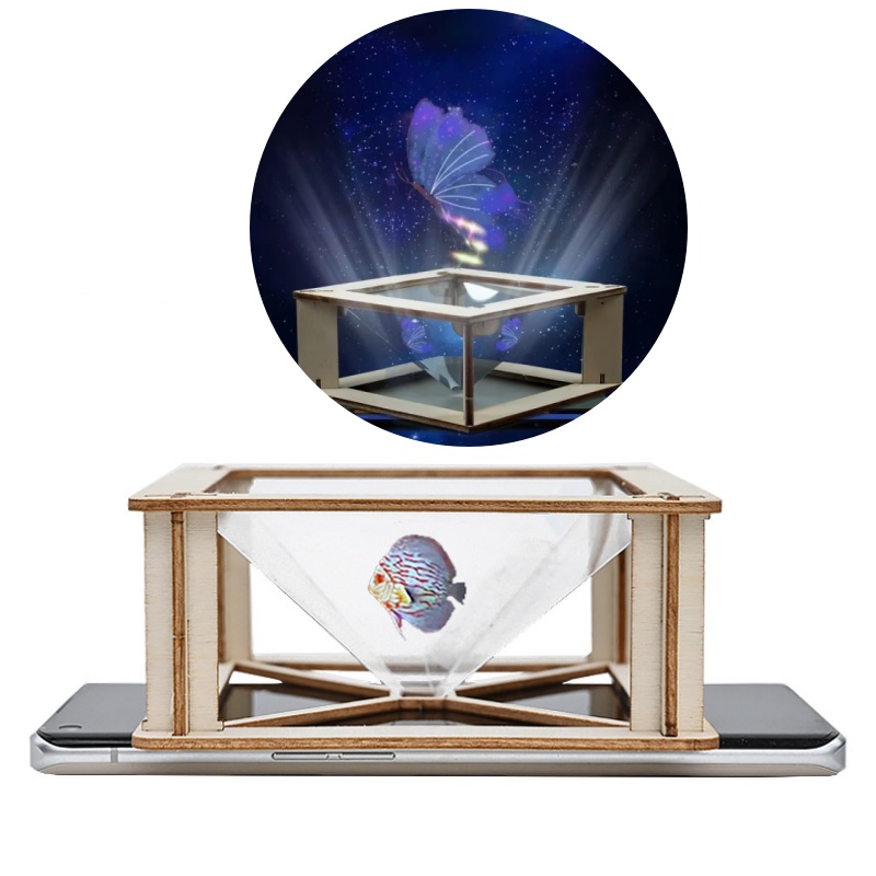 DIY 3D Holographic Projector K - Science Project Kit reseña y precio