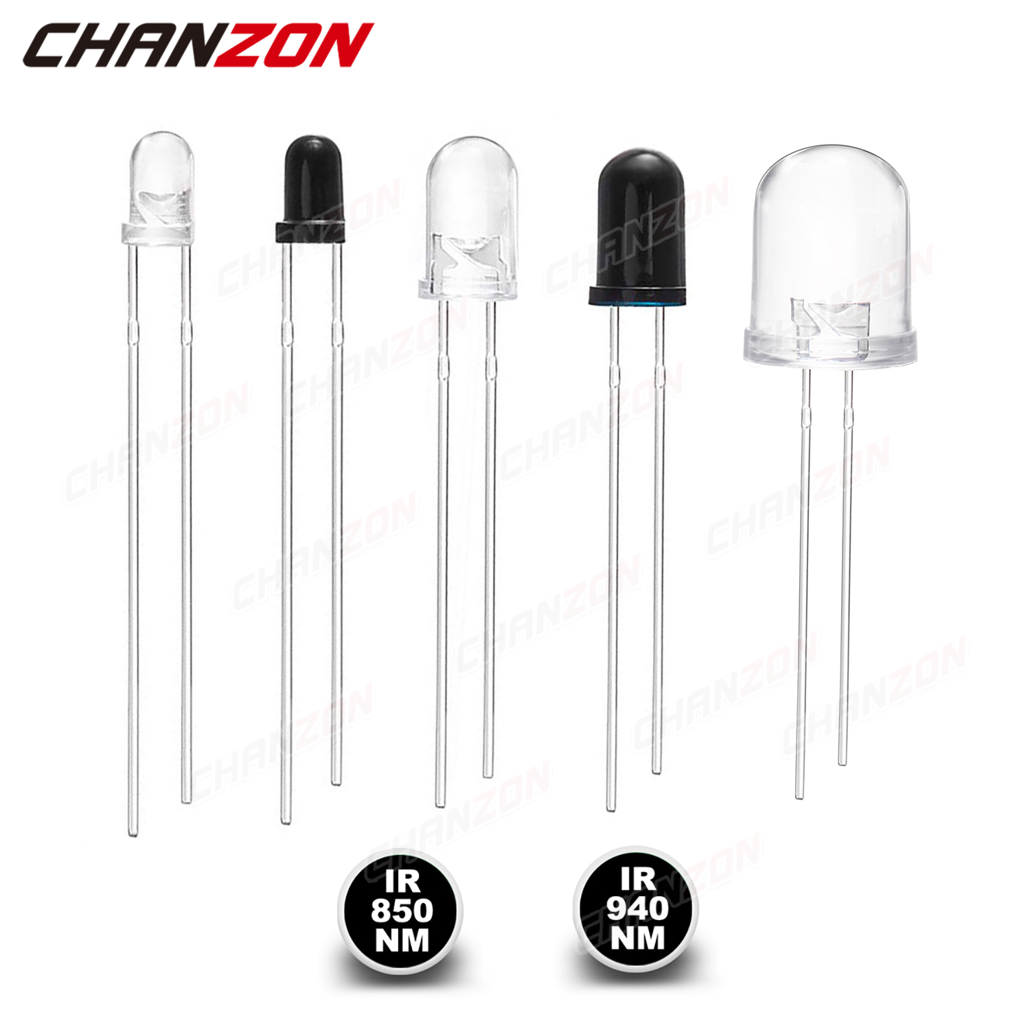 3mm 5mm 10mm IR LED Diode Tran - Science And Hobby reseña y precio