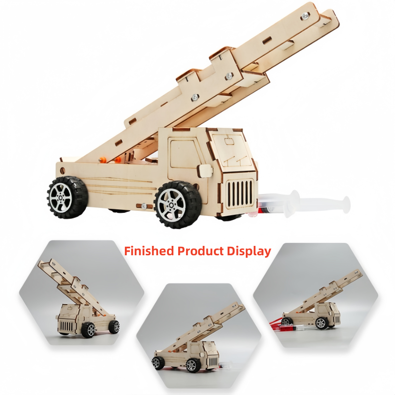 DIY Wood Ladder Fire Truck Mod - Science Project Kit reseña y precio