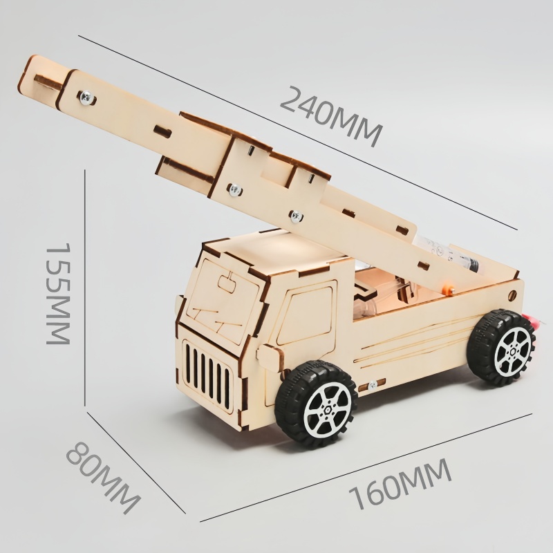 DIY Wood Ladder Fire Truck Mod - Science Project Kit reseña y precio