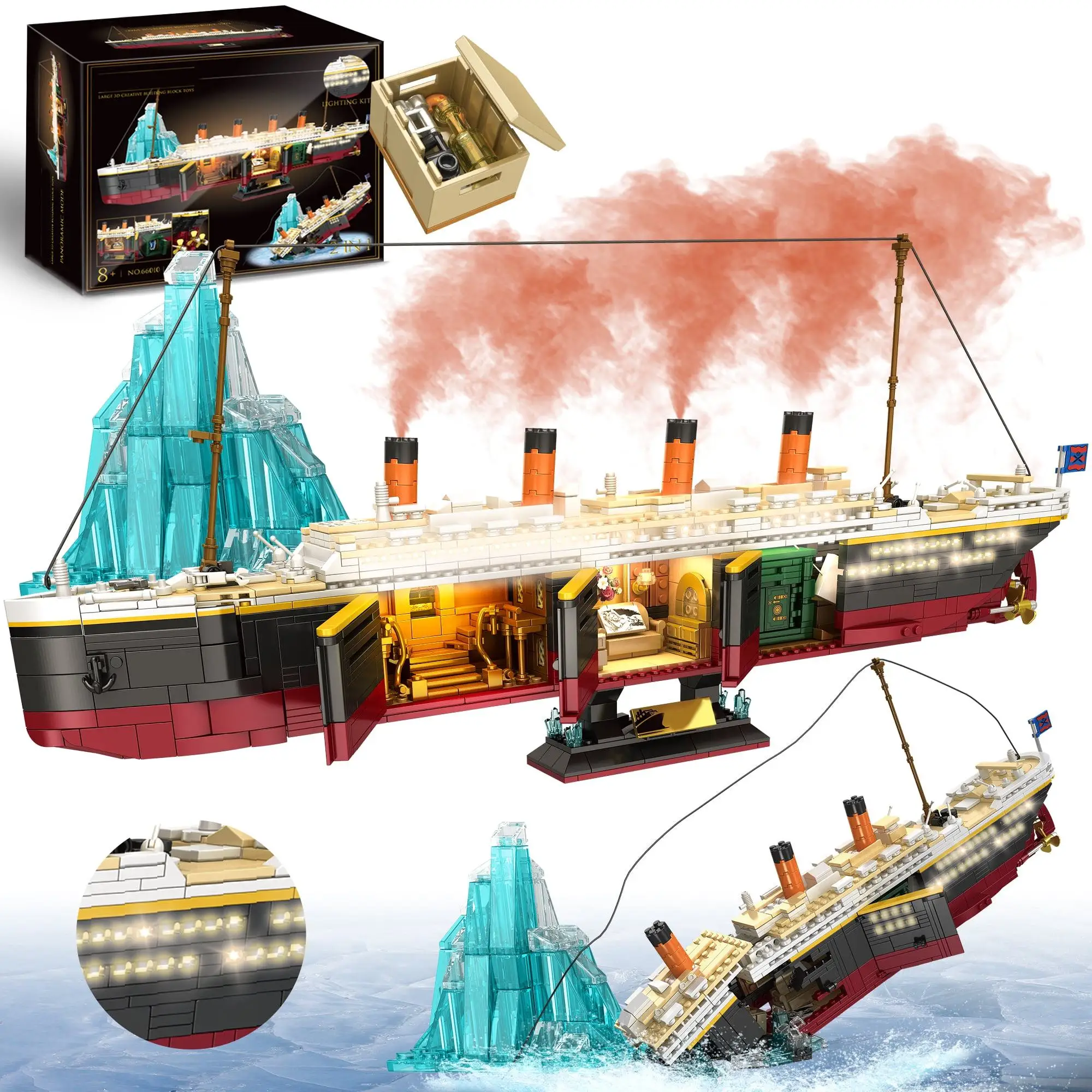 MOC 2288PCS Titanic Model Crea - Science Olympiad reseña y precio