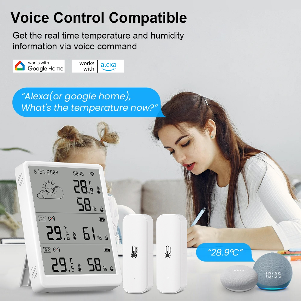 SMATRUL Tuya WiFi High Precisi - Weather Station Indoor reseña y precio
