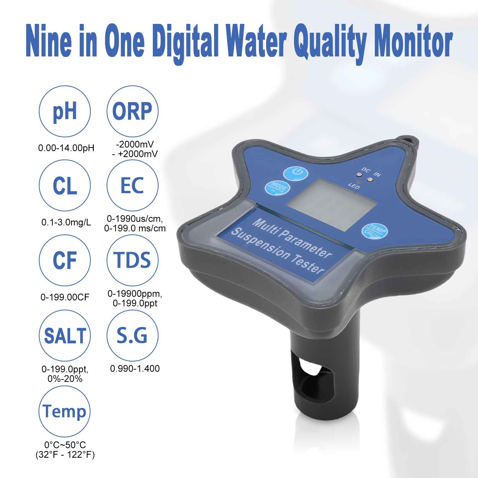 BT Water Quality Monitor Nine  - Water Testing Kit reseña y precio