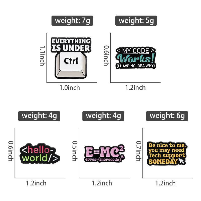 Program Code Sets Enamel Pins  - Science Bob reseña y precio