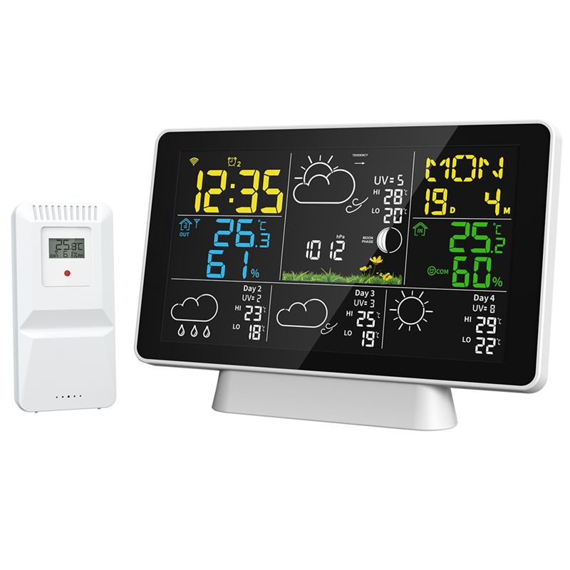 AEE8-LCD Weather Station Wirel - Weather Station Indoor reseña y precio