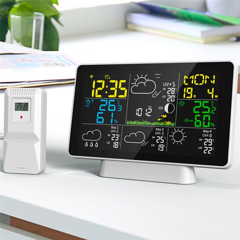 AEE8-LCD Weather Station Wirel - Weather Station Indoor reseña y precio