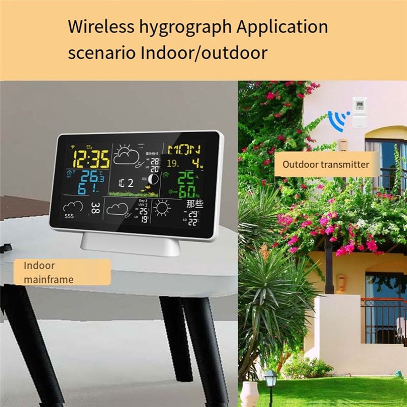 AEE8-LCD Weather Station Wirel - Weather Station Indoor reseña y precio