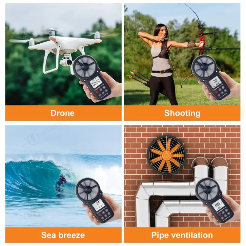 BT-100 Digital Anemometer Hand - Anemometer Wind Speed reseña y precio