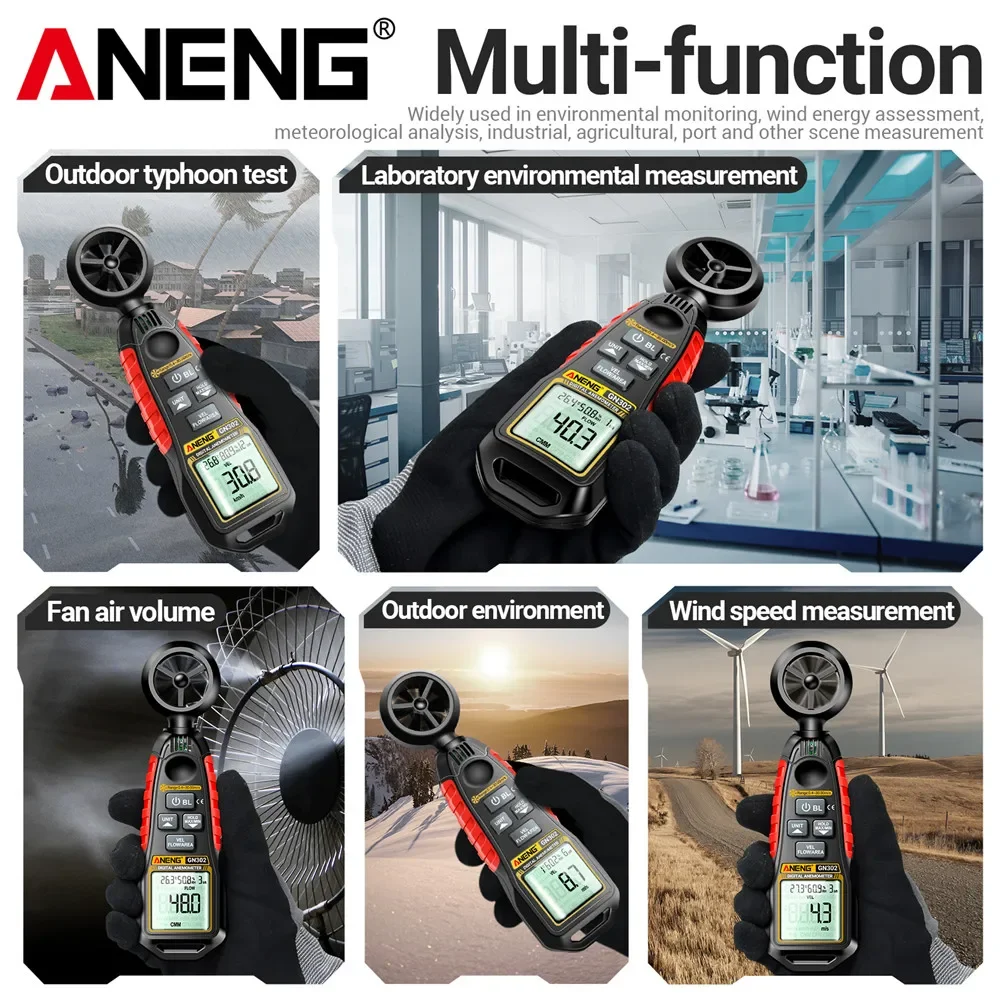 Digital Anemometer 0.4~30m/s A - Anemometer Wind Speed reseña y precio