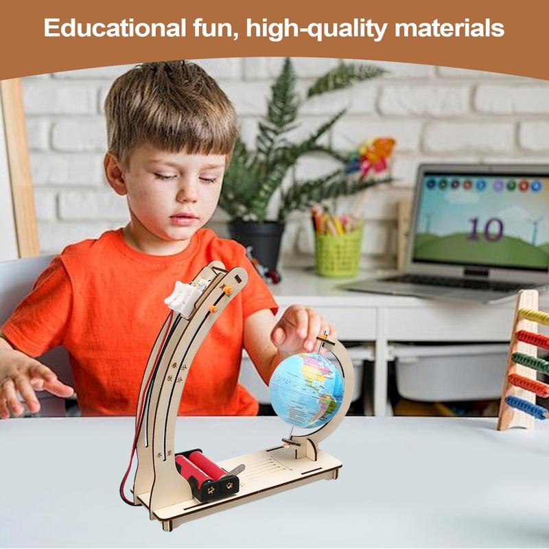 Wooden Satellite Model Making  - Science Project Toys Making reseña y precio