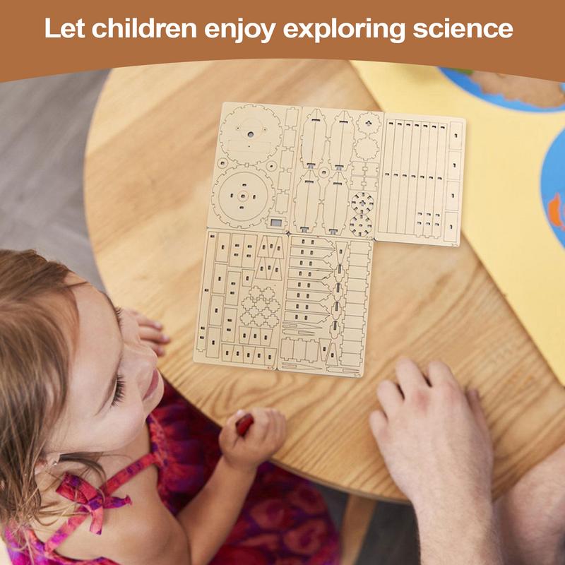 Wooden Satellite Model Making  - Science Project Toys Making reseña y precio