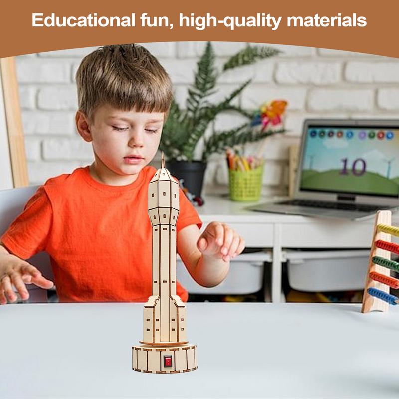 Wooden Satellite Model Making  - Science Project Toys Making reseña y precio